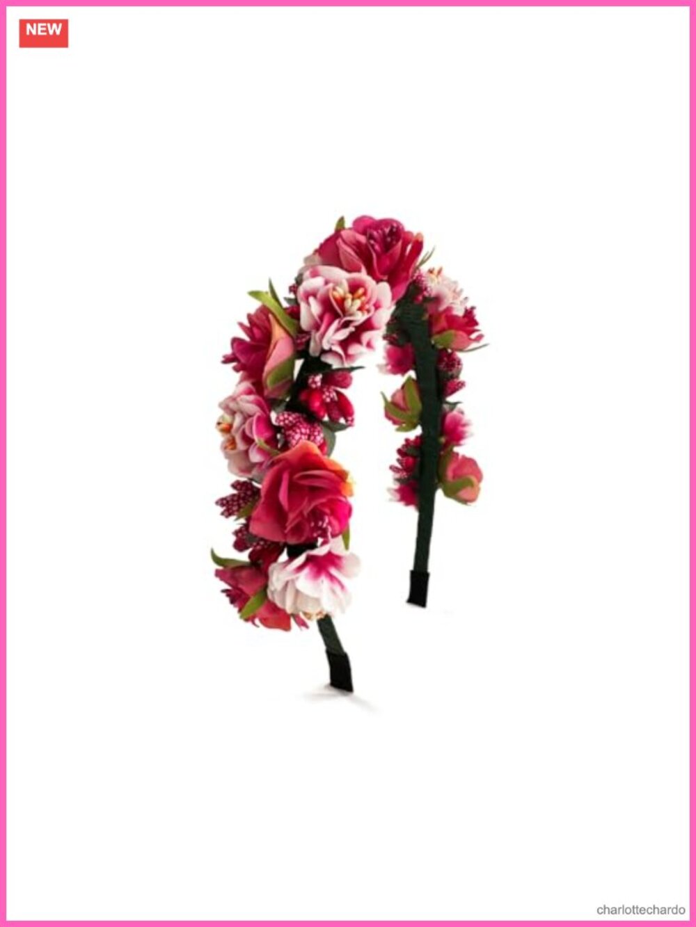 Fairy Flower Crown Headband Handmade Floral Headpiece for Wedding Party